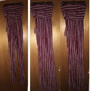 Stripped pantsuit jumpsuit